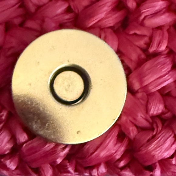 Miu Miu Pink Crochet Card Holder - Picture 6 of 8